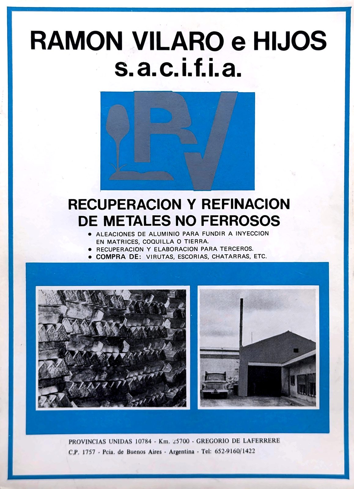 Folleto histórico de Ramón Vilaró e Hijos